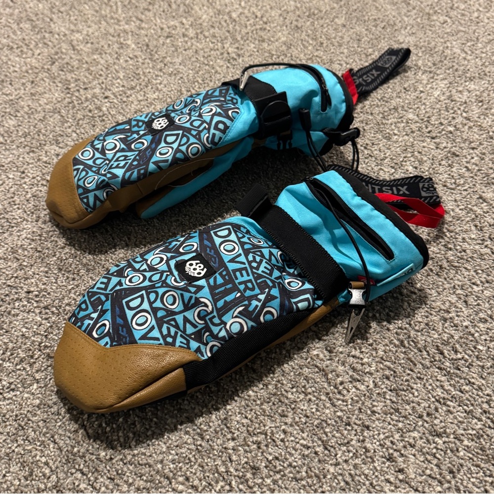 686 Men’s Roach Mitt Dover Blue Waterproof Winter Snow Mittens